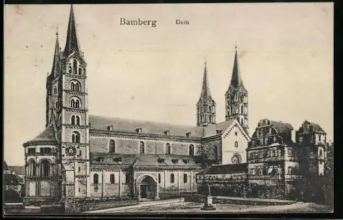 AK Bamberg, Blick zum Dom