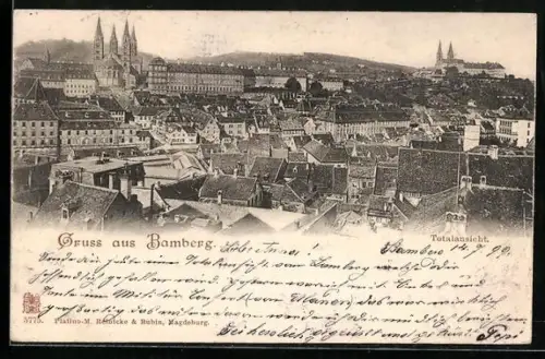 AK Bamberg, Blick auf den Ort