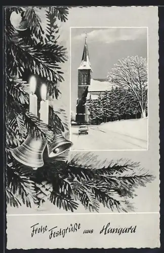 AK Hangard, Kirche im Winter