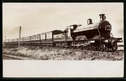 AK Britische Lokomotive Nr. 144 der Highland Railway, Lok bezeichnet Blair Castle, englische Eisenbahn