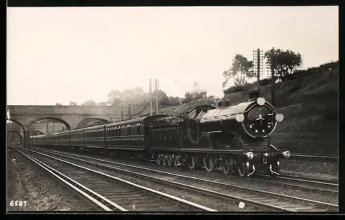 AK Britische Lokomotive Nr. 467 der LSWR, Baujahr 1912, englische Eisenbahn
