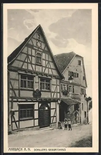 AK Marbach a. N., Schillers Geburtshaus