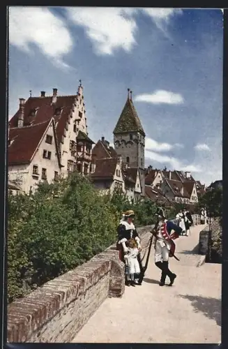 AK Ulm a. D., Stadtmauer