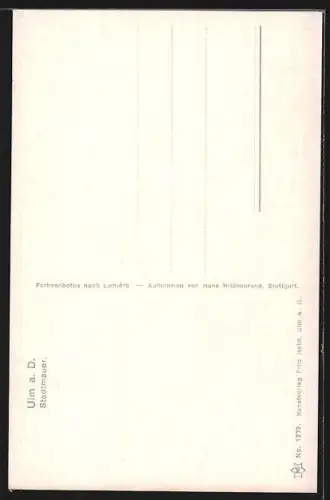 AK Ulm a. D., Stadtmauer