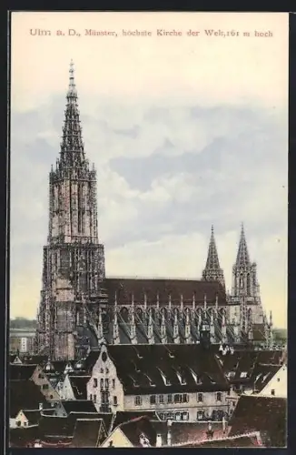 AK Ulm a. D., Münster, höchste Kirche der Welt