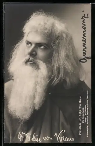 AK Schauspieler Dr. Felix von Kraus als Gurnemanz