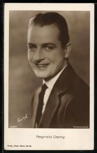 AK Schauspieler Reginald Denny lächelnd im Porträt