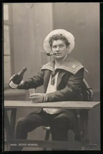 AK Schauspieler Georg Reimers im Kostüm