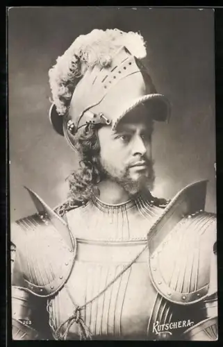 AK Schauspieler Kutschera in Rüstung