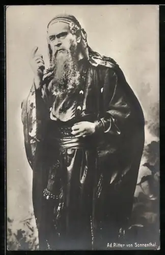 AK Schauspieler Adolf Ritter von Sonnenthal in Filmkostümierung porträtiert