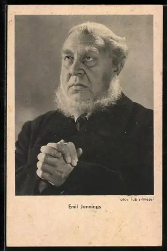 AK Schauspieler Emil Jannings nach oben blickend