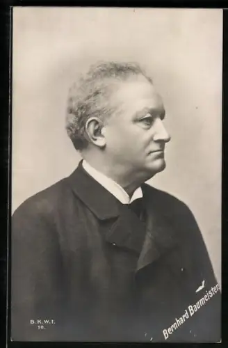 AK Schauspieler Bernhard Baumeister im linken Profil