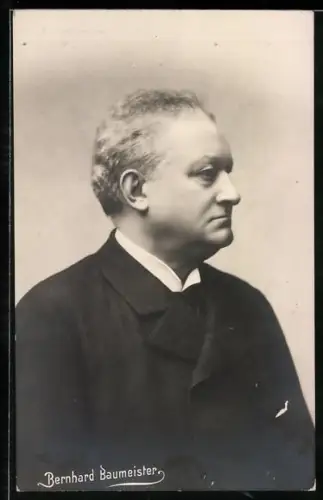AK Schauspieler Bernhard Baumeister im linken Profil