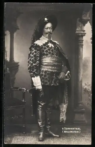 AK Schauspieler v. Sonnenthal als Wallenstein