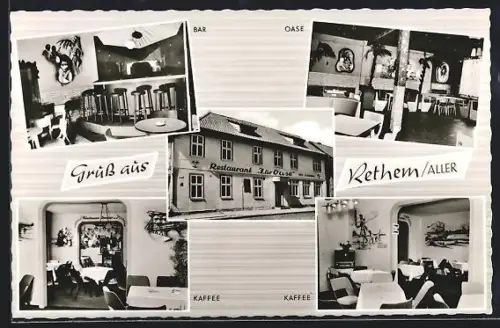 AK Rethem /Aller, Restaurant Zur Oase, Bar, Kaffee
