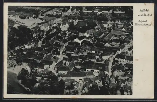 AK Rossleben a. d. Unstrut, Totalansicht, Fliegeraufnahme