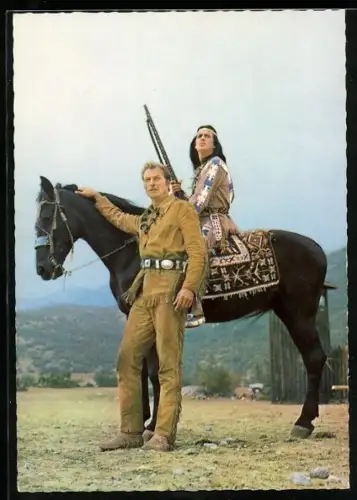 AK Lex Barker und Pierre Brice in Der Schatz im Silbersee. Karl May