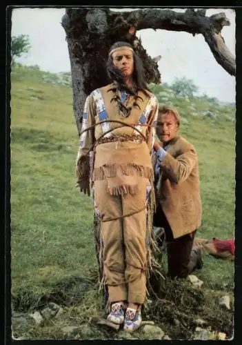 AK Karl May, Pierre Brice und Lex Barker in Winnetou