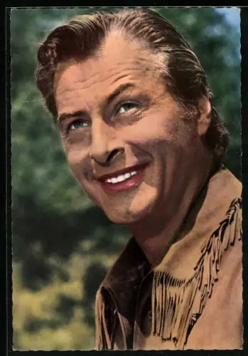 AK Winnetou II. Teil, Lex Barker, Es ist das Schicksal der Blutsbrüder Winnetou & Old Shatterhand allein zu bleiben