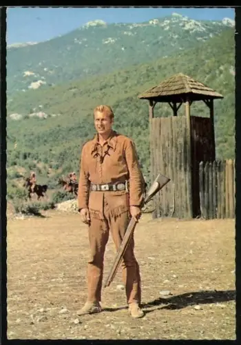 AK Schauspieler Lex Barker in dem Film Der Schatz im Silbersee