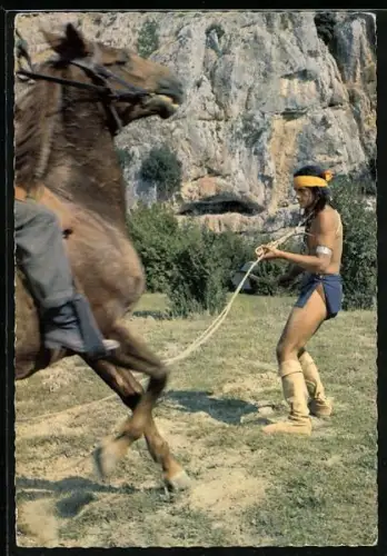 AK Karl May Film Winnetou 1. Teil, Filmszene