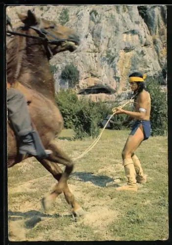 AK Karl May Film Winnetou 1. Teil, Filmszene