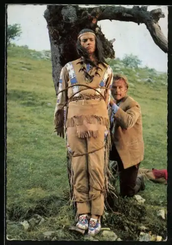 AK Karl May, Pierre Brice und Lex Barker in Winnetou