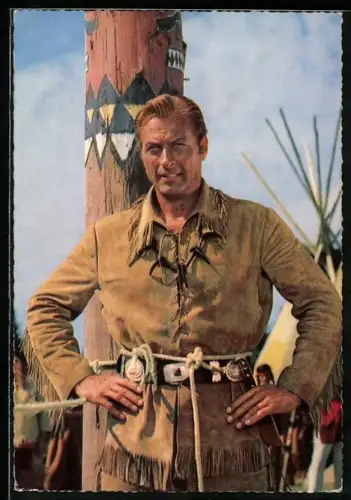 AK Schauspieler Lex Barker in Winnetou