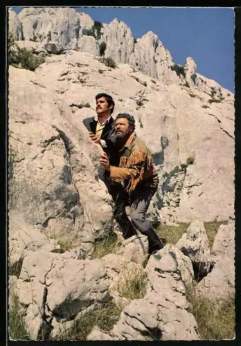 AK Winnetou I. Teil, Mario Adorf, Santer und seine Bande suchen noch immer das Gold...
