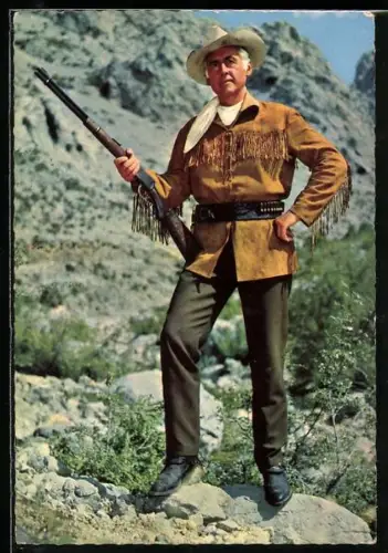 AK Karl May Film Unter Geiern, Schauspieler Stewart Granger