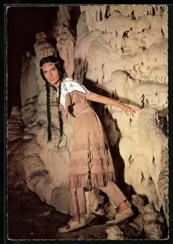 AK Karl May Film Winnetou 2. Teil, Schauspielerin Karin Dor