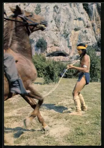 AK Karl May Film Winnetou 1. Teil, Filmszene