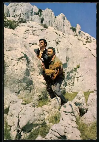 AK Winnetou I. Teil, Mario Adorf, Santer und seine Bande suchen noch immer das Gold...