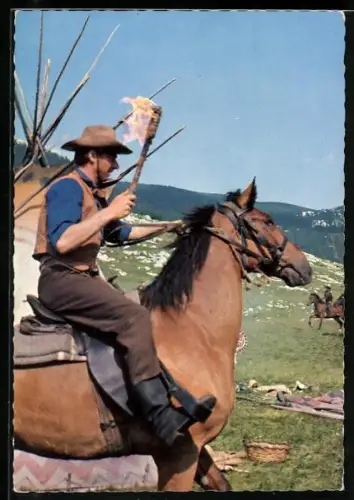 AK Karl May, Szene aus Winnetou