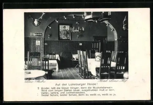 AK Wittorf /Lüneburg, Hotel Löns-Hof Otto Fr. Norden, Löns-Stube