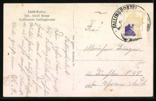 AK Fallingbostel, Lieth-Cafe, Innenansicht