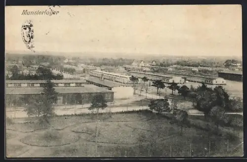 AK Munsterlager, Lageransicht mit Baracken