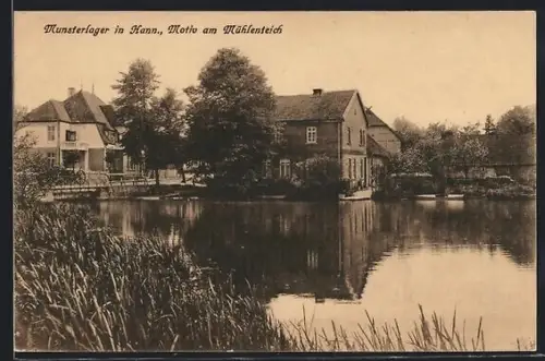 AK Munsterlager in Hann., Mühle am Mühlenteich