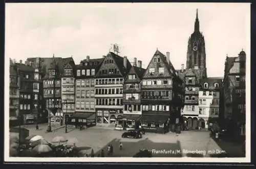 AK Alt-Frankfurt, Römerberg, Dom