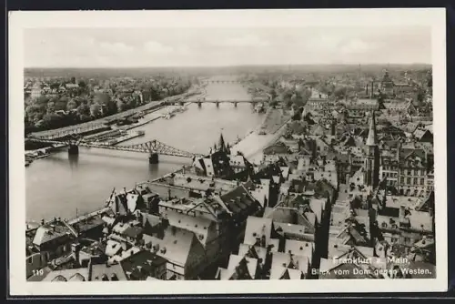 AK Alt-Frankfurt, Blick vom Dom gegen Westen
