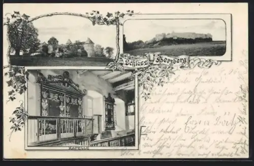 AK Herzberg /Harz, Schloss Herzberg, Aussenansicht, Kapelle