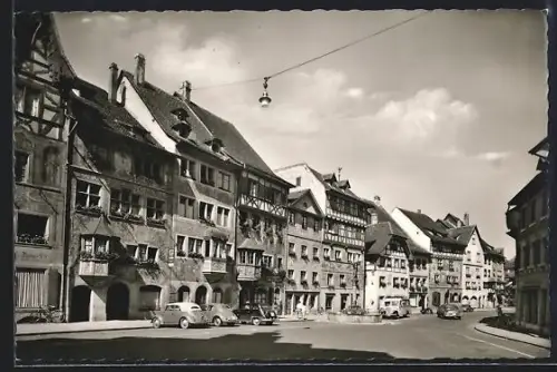 AK Stein am Rhein, Marktplatz mit Geschäften