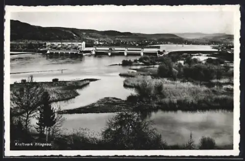 AK Klingnau, Blick zum Kraftwerk