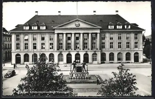 AK Aarau, Schützendenkmal mit Hauptpost