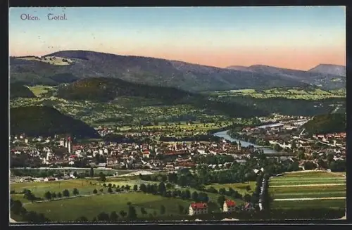 AK Olten, Totalansicht aus der Vogelschau