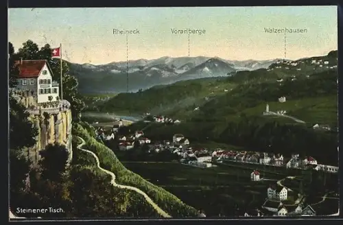AK Thal, Steinener Tisch mit Rheineck, Vorarlberg & Walzenhausen