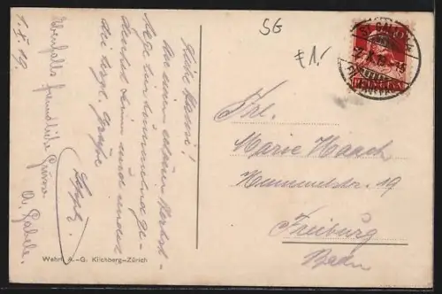 AK St. Gallen, Roderbrunnen und Multertor