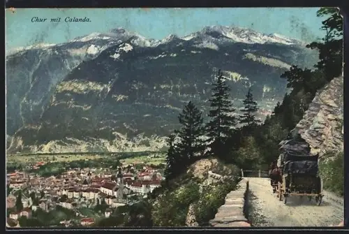 AK Chur, Panorama mit Calanda