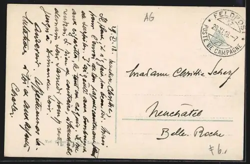 AK Zofingen, Passanten am Rathaus