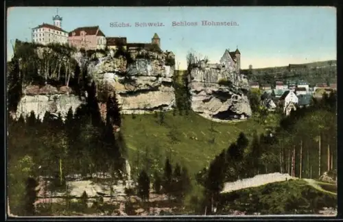 AK Hohnstein /Sächsische Schweiz, Schloss Hohnstein